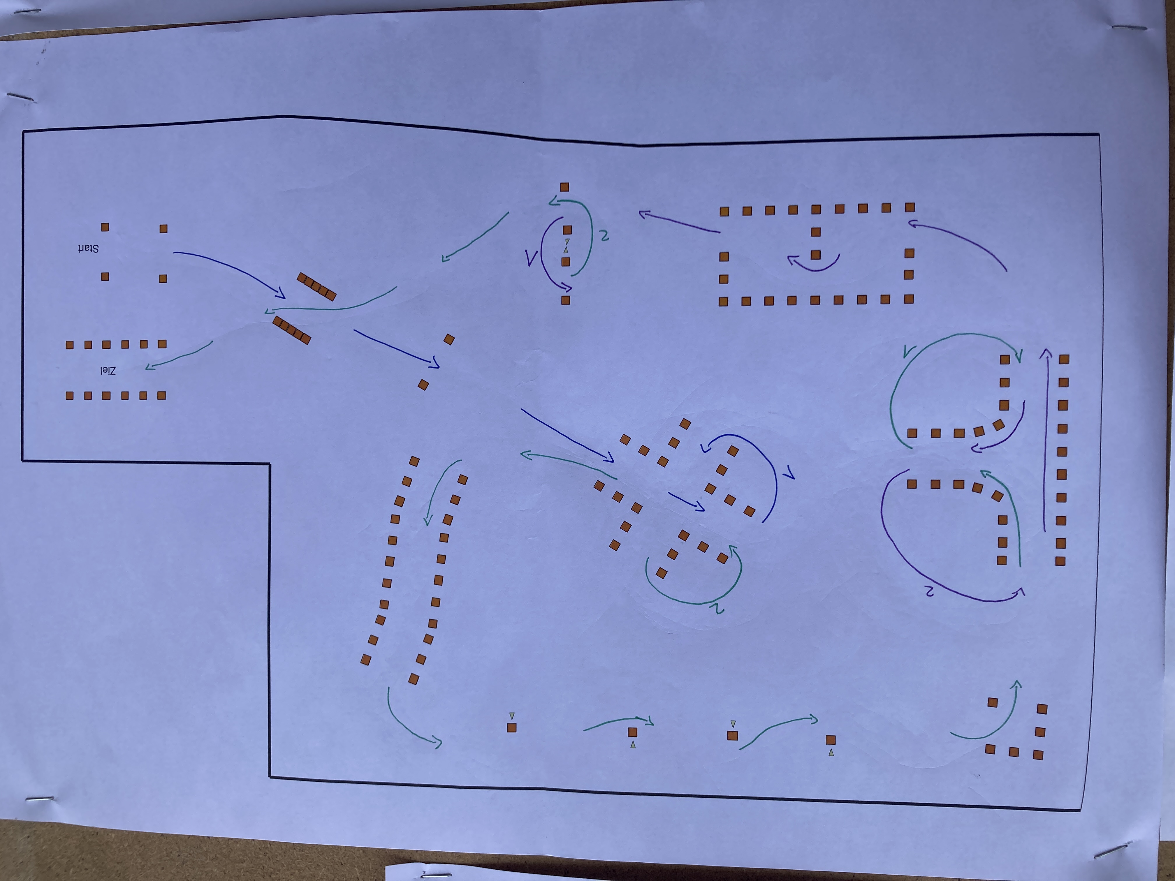 Kart-Slalom Parcours