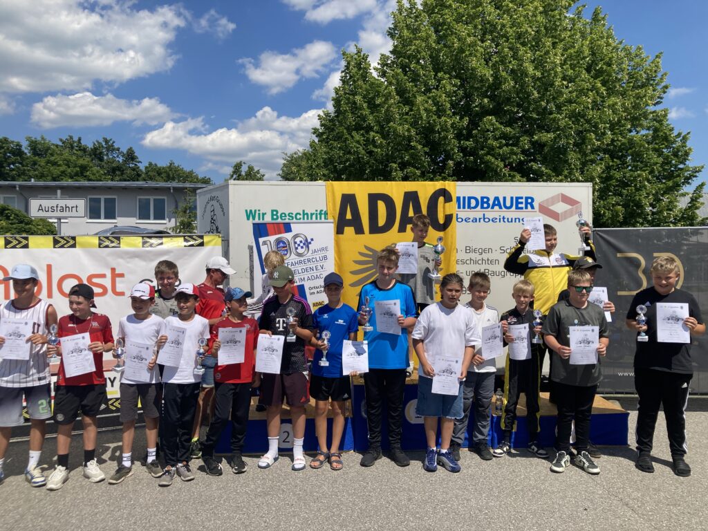 Kart-Slalom Siegerehrung